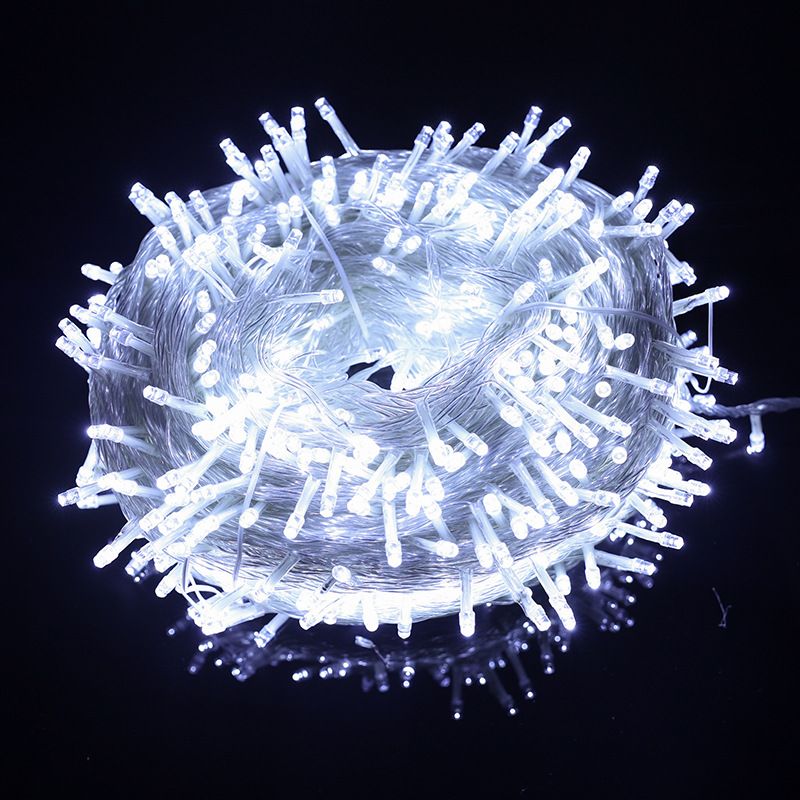 LED lantern string (white/20m European gauge)